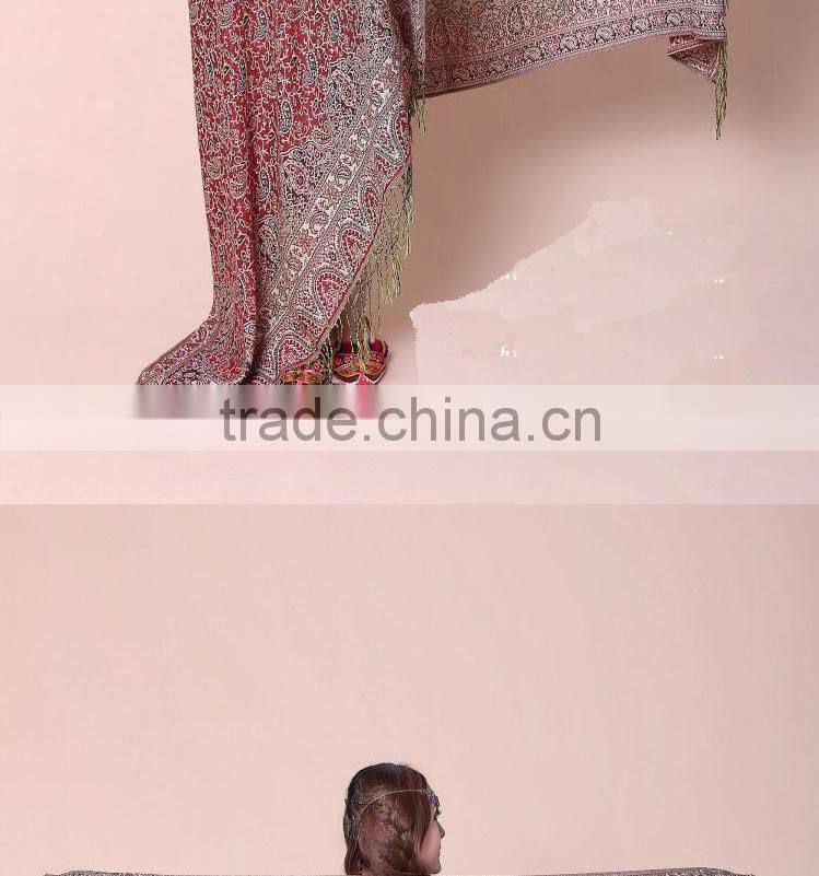 Turkey and India pashmina shawl warm/muslim prayer shawl hijab/wool cashmere shawl scarf