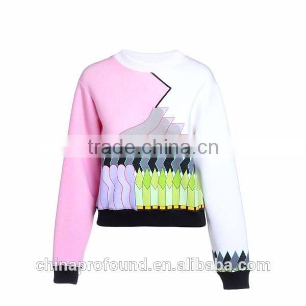 Fashion Printing Design Women Sublimation Sweatshirt