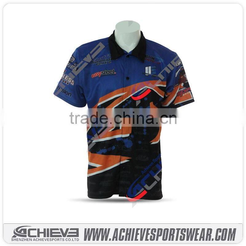 Gym custom tracksuit sublimation multicolor moto/racing shirts vintage motor suits uniforms