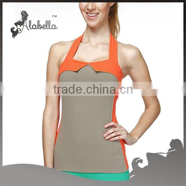 New fashion lady tops sexy yoga wear yoga crop tops tank tops