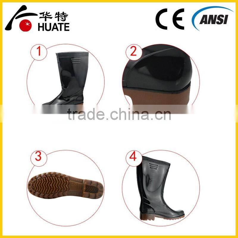 Rubber gum rain boots safety boots ,safety gumboots,working gumboots