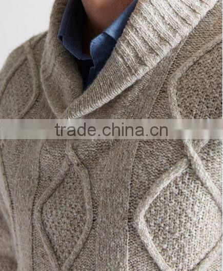 High Quality men's sweater with shawl collar (BKNM23)