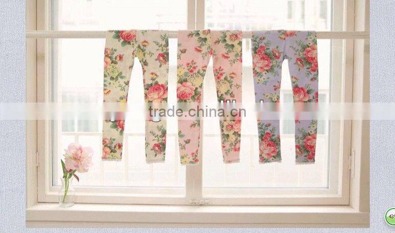 Fashion latest design girl/children/kids printed leggings