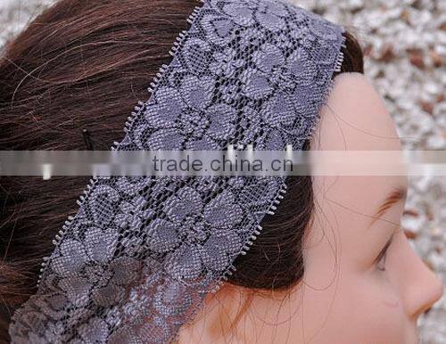 Fashion white HOT popular cotton spring lace hairband