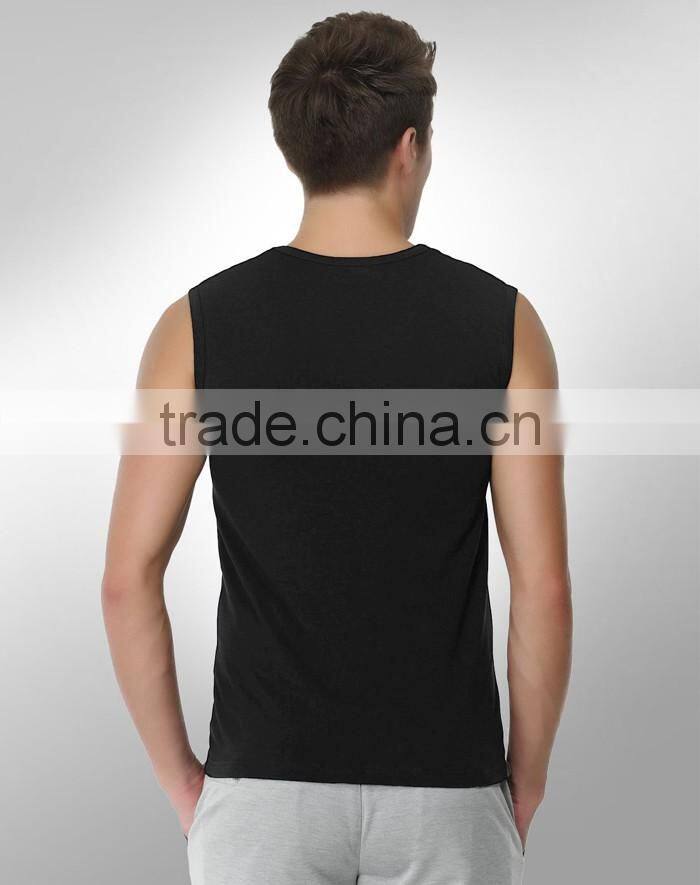 Hot custom summer plain colour mens wholesale blank tank tops in china