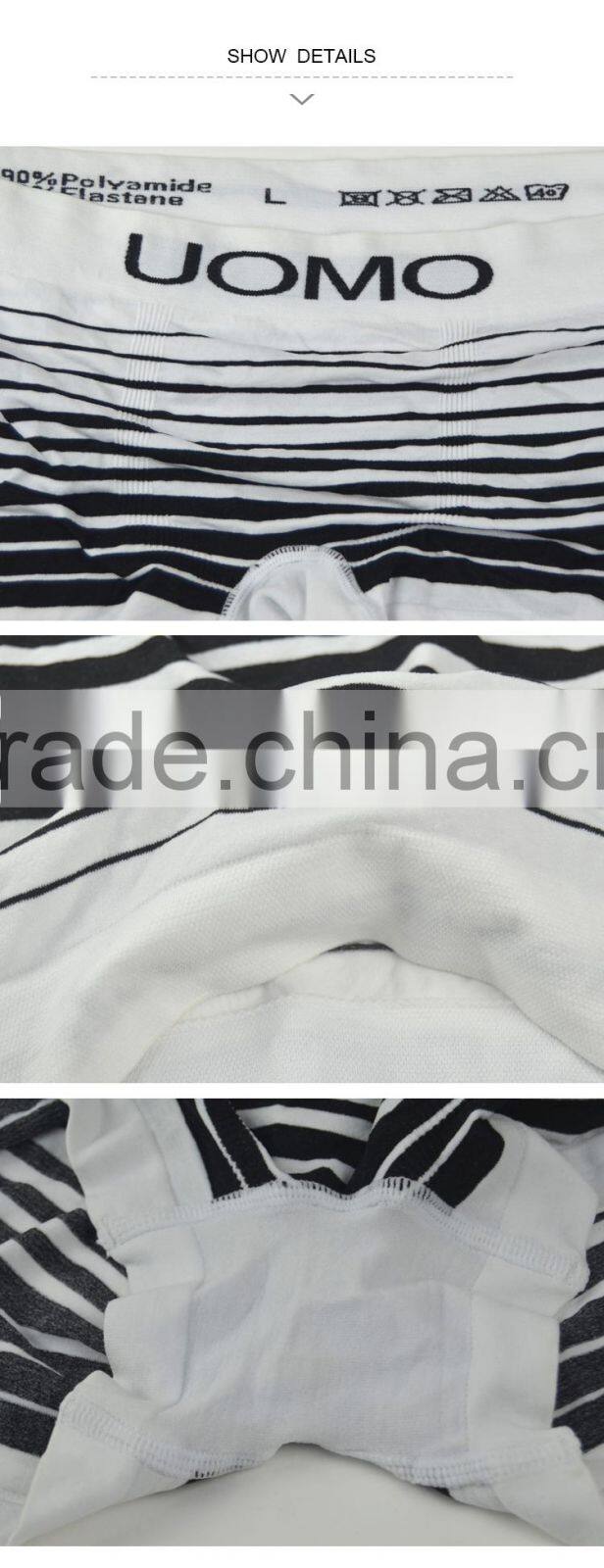 HSZ-0005 Wholesale breathable men underwear hot sex images mens boxers transparent without striped designs underwear