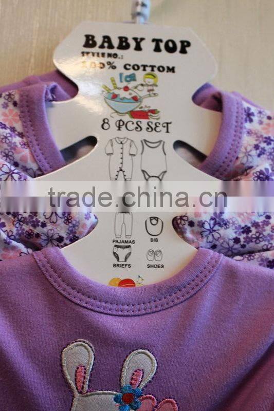 2016 Lovely New Born Clothing Set 100% Cotton Knitted Winter 8 Pcs Ser 8TB1-48