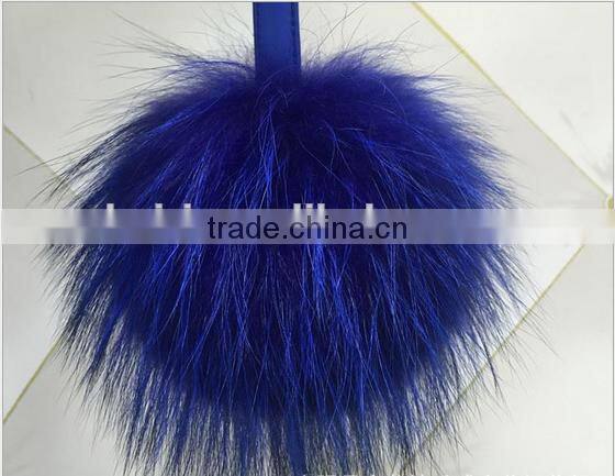 10-15cm Genuine Raccoon fur pom poms fur balls DIY for Children Knitted Cap Gloves Keychain Beanies Jewelry Accessories