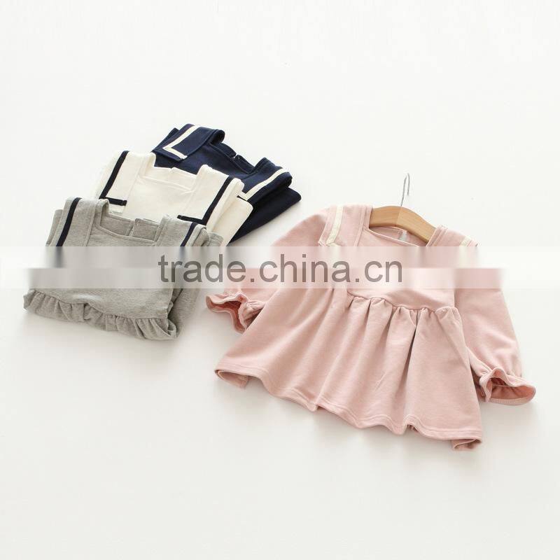 S60628B 2017 New autumn child collar dress for girls