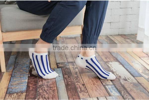 1 pc sale hot sale 80% cotton and 20% polyester mixed seasons chino suppliers men striped boat socks