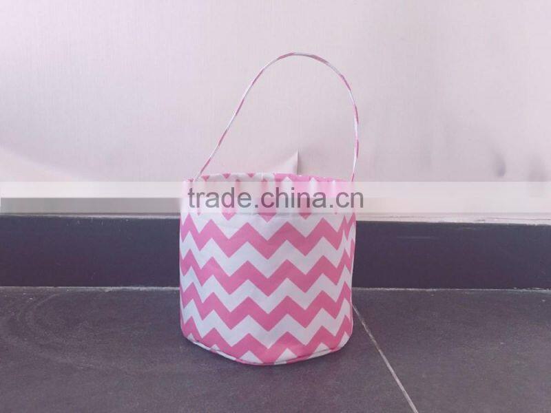 Monogrammed Polka dot Easter bucket