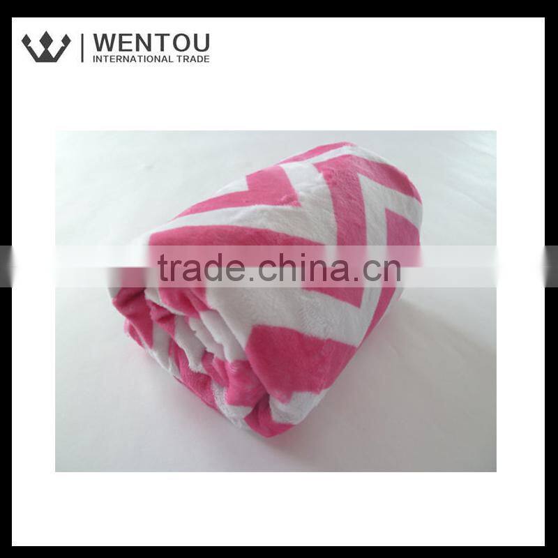 Custom Baby Girl Chevron Stroller blanket