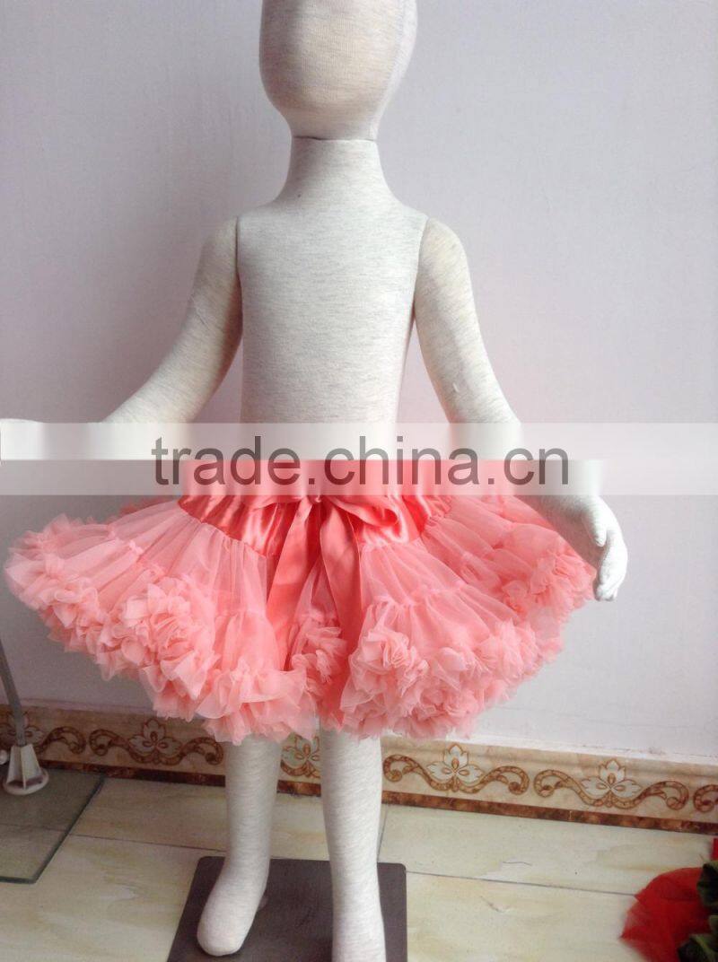 Pink Baby Girl Fluffy Satin Pettiskirts QL-67