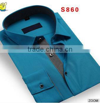 Men's fashion casucal short sleeve cotton denim shirt 2015 spring summer