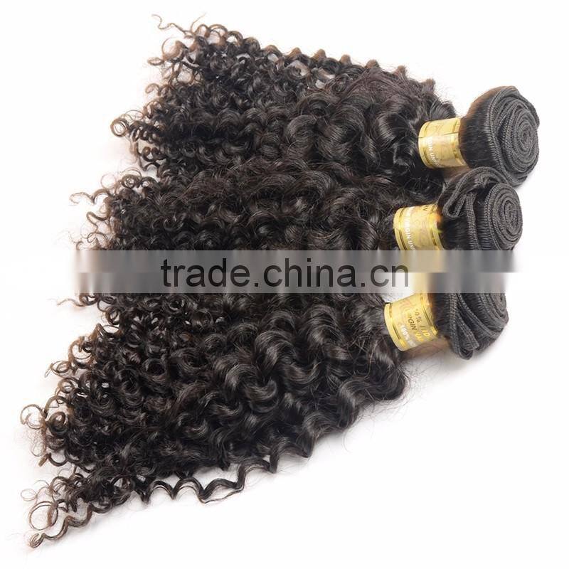 2017 hot sell african curl hair weft for black women