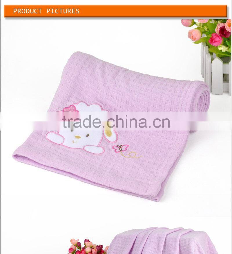 printed 100 % organic bamboo rayon baby swaddle blanket