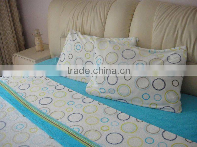 100 pct polyester coral fleece sheet set