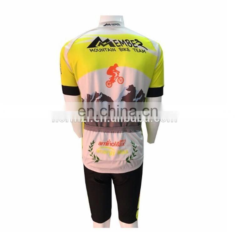 OEM Mountain bike cycling wear top quality short sleeves team cycling jersey clothing manufacturer