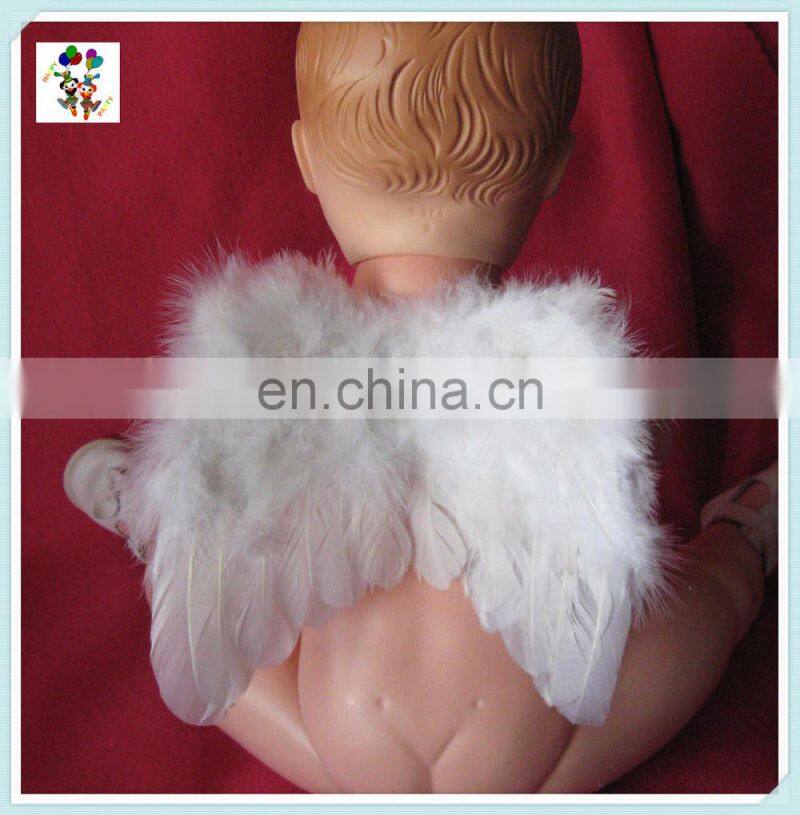 Babies Toddlers Small White Feather Angel Wings HPC-0855