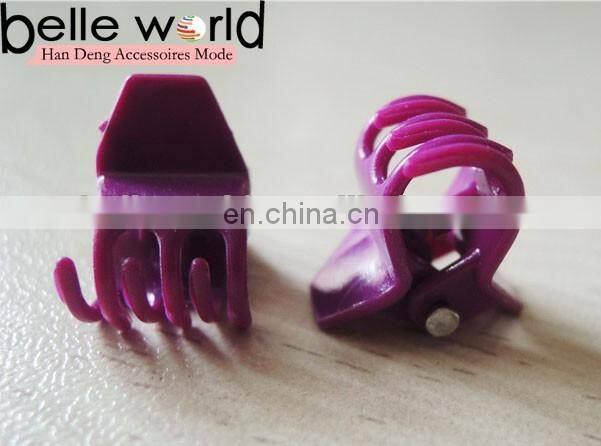 Fashion Blue Color Small Mini Hair Claw Clips For Girls Big Brand Mid-size shining powder Cellulose Aryclic Clamp Clip Jewelry