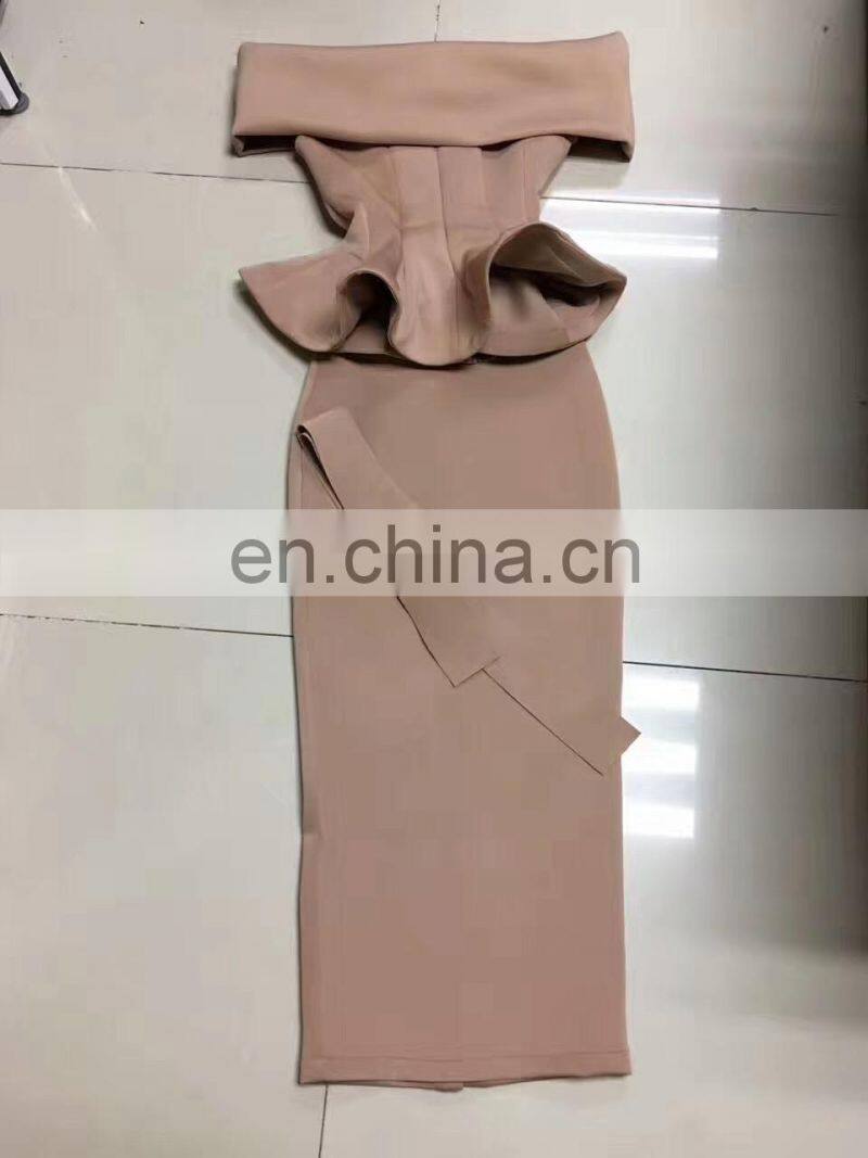 women 2 piece wedding dress bridal gown fashion prom dress