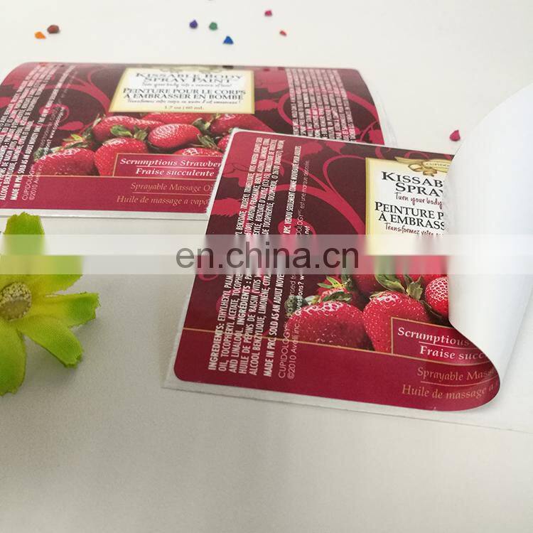 Professional Custom Printing Strawberry labels custom PE fruit waterproof sticker for friut package