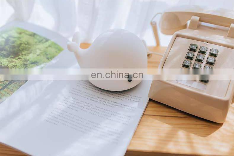 LED baby night light silicone baby nuesery lamp cute dolphin lamp for bedroom