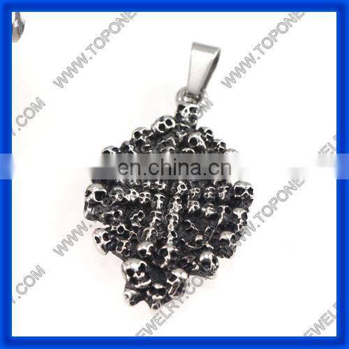 2014 Men's Special Design China Gothic angel wing cross skull pendant