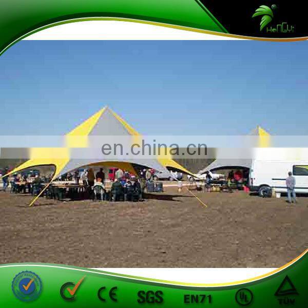 Most Popular Star shade tent for event with OEM printing,cheap factory price star tent