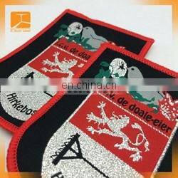 sublimation flock football shirt soccer patches flocking badge