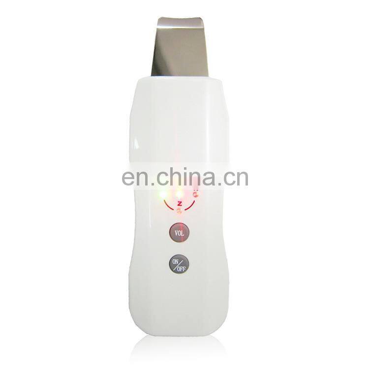 2018 deep clean facial skin scraper electric ultrasonic skin scrubber for beauty whitening facial machine