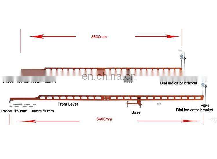 Road Rebound Deflection Test Instrument Beckerman Beams Deflectometer
