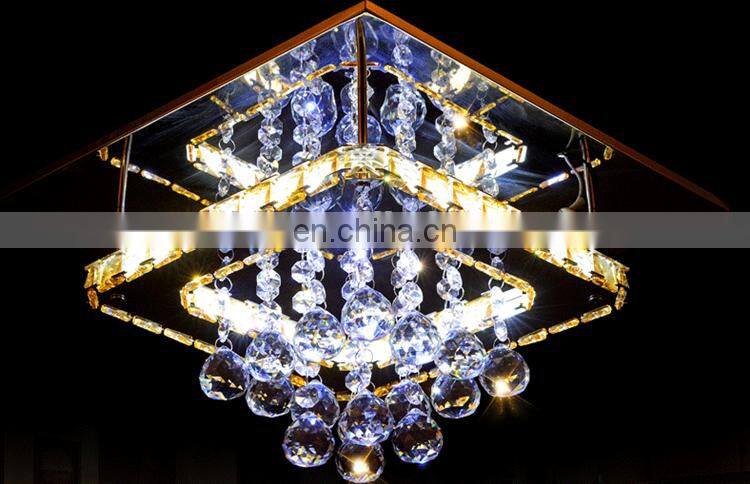 Led ceiling light K9 crystal cover ceiling lamps for home