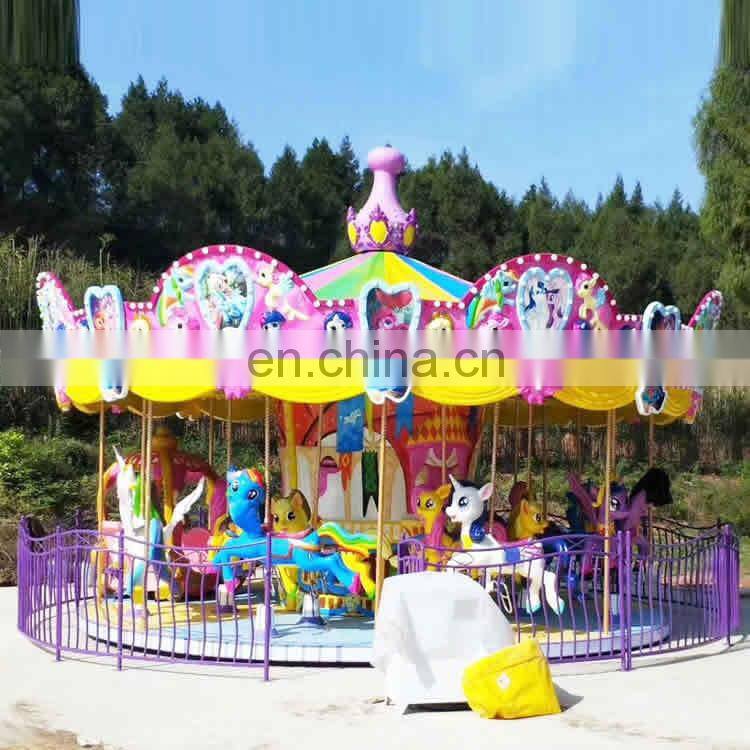 Funny amusement park merry go round horse carousel ride for sale
