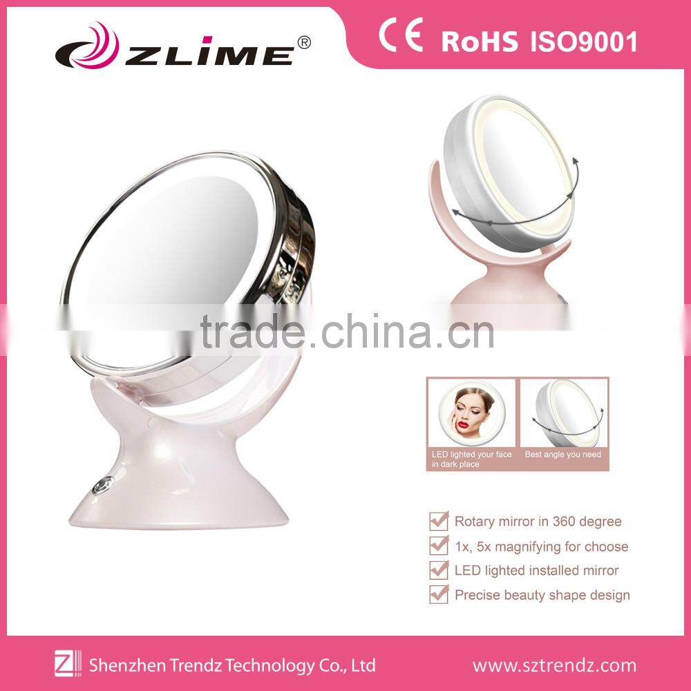 Factory Wholesale alibaba china led makeup mirror with light, lighted makeup mirror