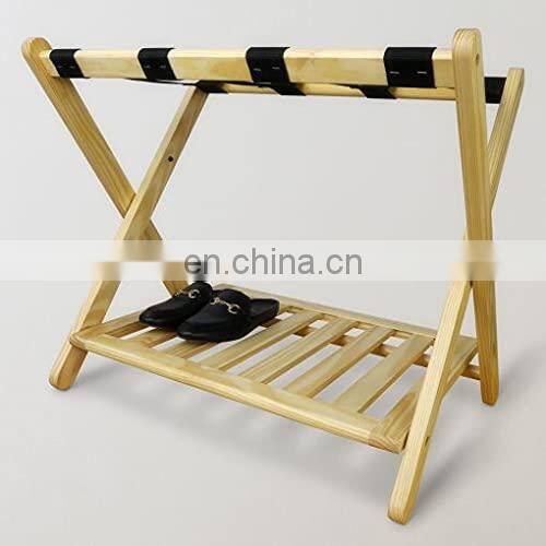 Foldable hotel luggage rack wood ,hotel wooden luggage rack