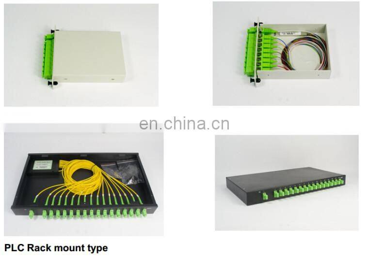 Singlemode steel tube type Connectorized SC/APC 1x4 PLC Splitters