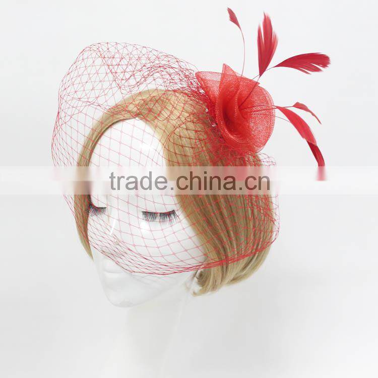 Wholesale Colors Fascinator hairclip For Party/Christmas