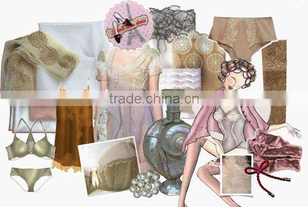 Flower pattern embroidery lace trimming for women