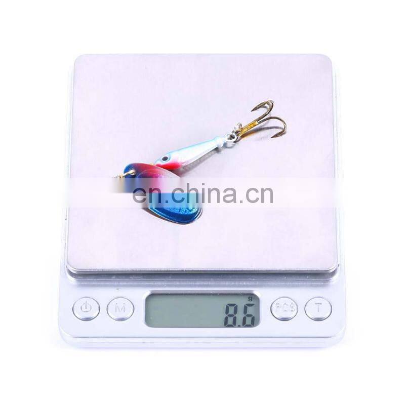 9g Freshwater Fish Bait Fischkoder Treble Hook Metallkoder Tackle Metal Fishing Lure Lead Fish With Spoon