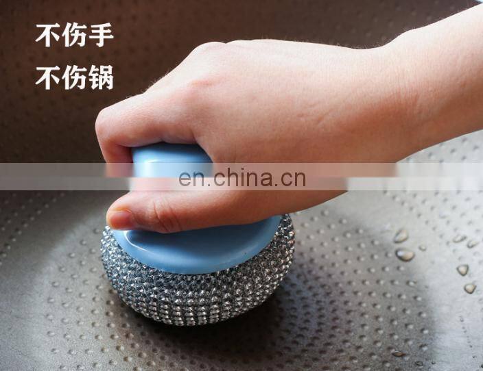 Cleaning tool stainless steel wool sponge soap pad scrubber for cleaning dishes