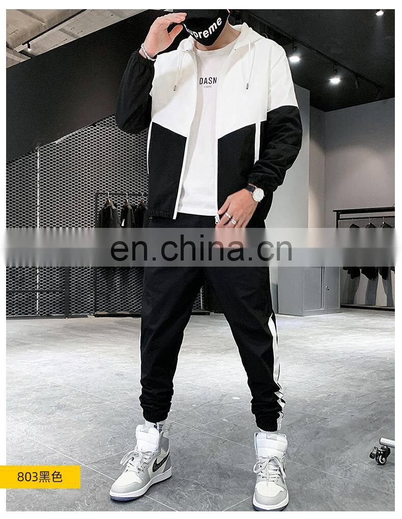 Wholesale 2-pieces men's plus size big and tall sports and leisure sports sets jogging suit custom men's suit
