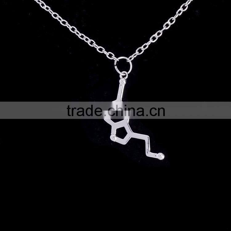Hot newest molecular necklace chemical structure formula necklace