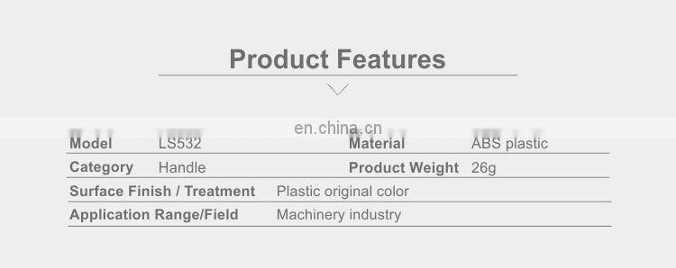 LS532 ABS Plastic Black Door Handles