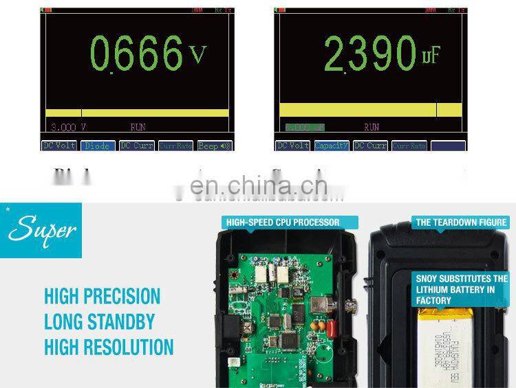 All-sun EM1230 Handheld Digital Storage Oscilloscope 25MHz 100M Sa/s Scope Meter with LED backlight stock in US
