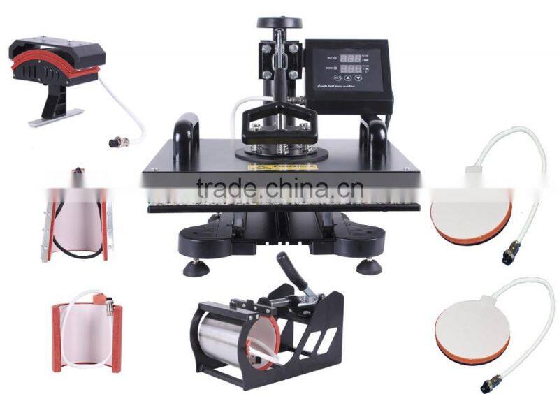 7 in 1 combo heat transfer press heat transfer film printing machine