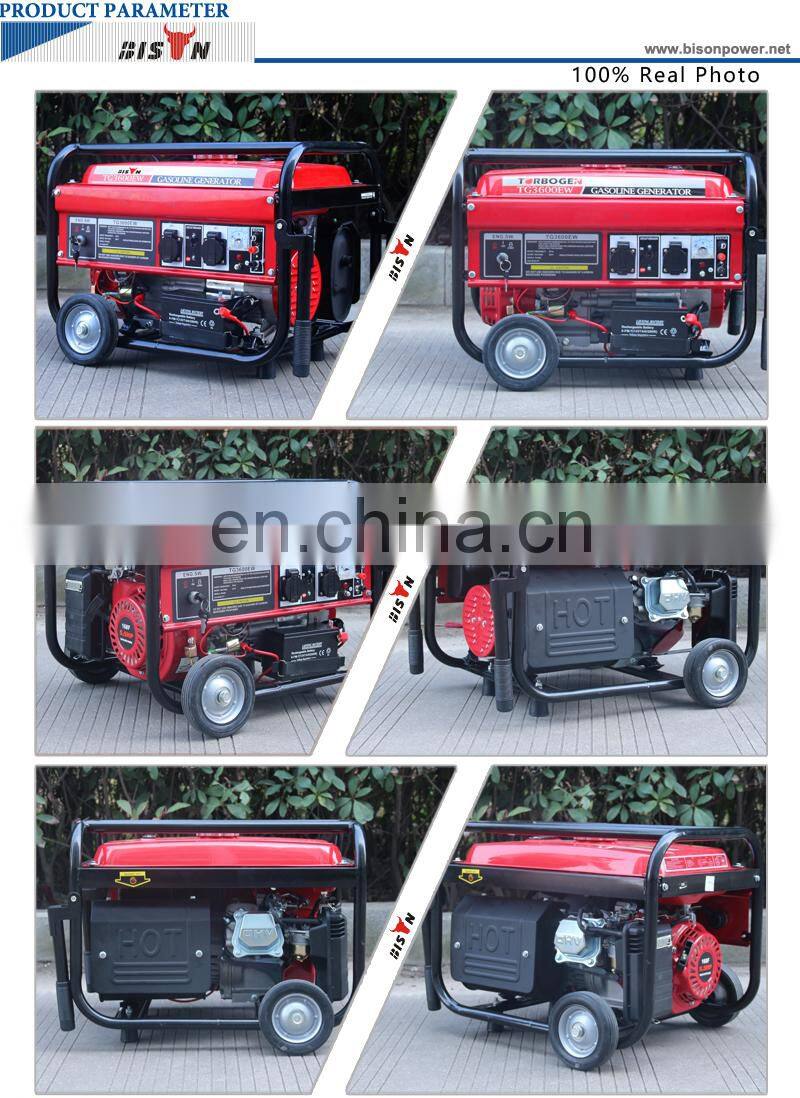Bison China 2020W 168F Gasoline Generator Portable Power Electric Generator 2000W