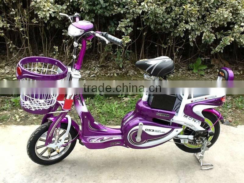 beautiful City electric bike with pedals