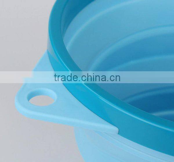 Portable Space Saver Outdoor New Collapsible silicon Round Water Bucket Container