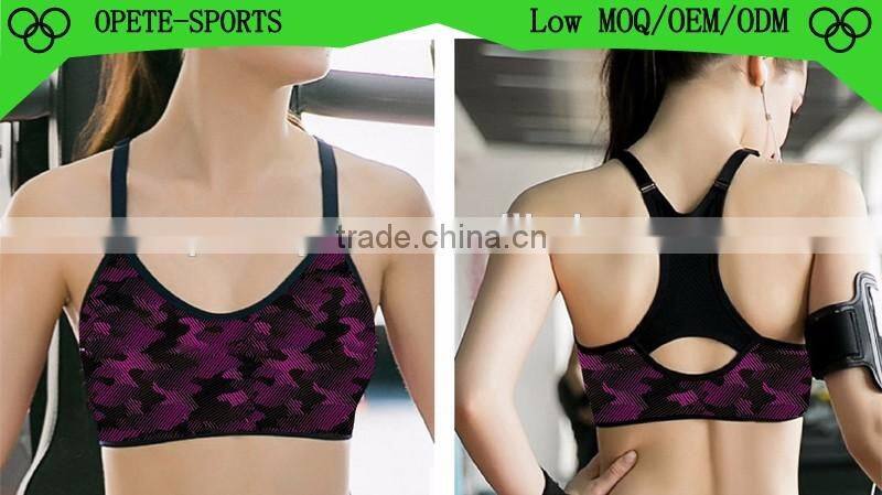 (OEM/ODM Factory)Lady Breathable Sport Yoga Bra Vest Bras Sport Underwear Bra for Women